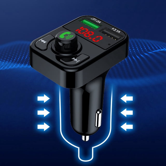 Transmisor de radio FM, adaptador Bluetooth Transmisor FM Adaptador de radio inalámbrico Transmisor FM de grado profesional