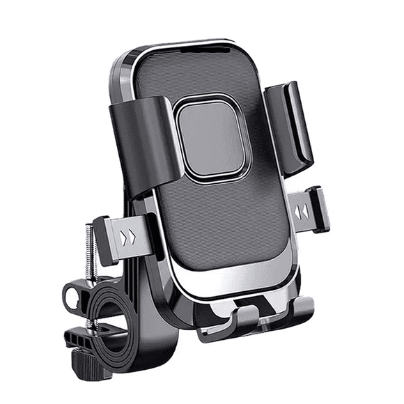 Soporte Para Celular Moto Bicicleta Conveniente Y Giratorio negro