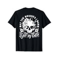 thumbnail image 1 of Women'S Casual Cotton T-Shirt with Geometric Skull Print, Crew Neck, Short Sleeve, Regular Length, Lightweight Knit Fabric, Summer Top, 1 of 6