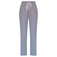 thumbnail image 4 of YDLCAFD Women's Spring And Gradient Color Lace Up Pocket Loose Wide Legged Cropped Casual Pants (2), 4 of 4
