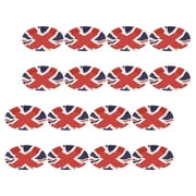 Disposable Cutlery British Flag Paper Pallet Party Supplies Happy Birthday Cake Decorations Queen Platinum Jubilee Plates Dessert 16 Pcs