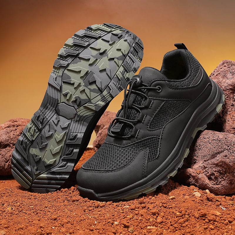 Men's Outdoor Wide-Toe Shoes, Lightweight Wide-Soled Hiking Shoes, Large-Size Wide-Fit Mountaineering Shoes