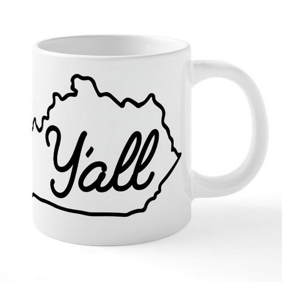 CafePress - Kentucky Y'all - 20 Oz White Ceramic Mega Mug