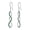 Green, variant on Infinity Women Earring Dangle Green Long Drop Earring 925 Sterling Silver Hook Jewelry Mother Wife Christmas Valentine's Day Gift for Her