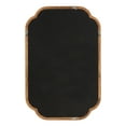 thumbnail image 4 of Kate and Laurel Glenby Transitional Scalloped Wall Mirror, 24 x 36, Rustic Brown, Wooden Farmhouse Bathroom Mirror with Rounded and Stepped Frame Profile, 4 of 7