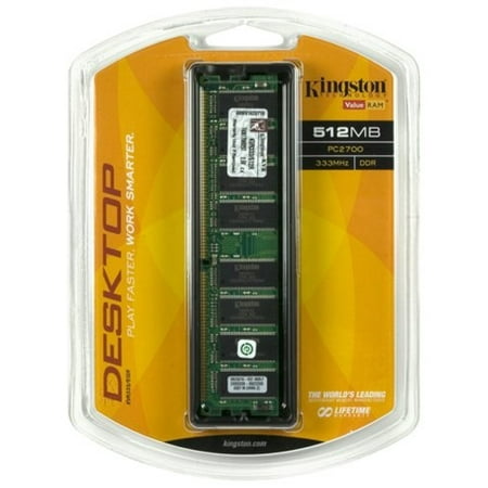 UPC 740617069297 product image for kingston valueram 512mb 333mhz pc2700 ddr desktop memory (kvr333/512r) | upcitemdb.com