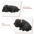 thumbnail image 6 of EXHUMKY 1Pack Resin Key Hider Box for Home Security Black Outdoor Use Garden Accessory Puppy, 6 of 8