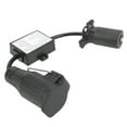 thumbnail image 4 of Conector de plástico para coche, conector de hoja de 7 vías para vehículo estadounidense a conector redondo europeo de 13 pines para coche y camión, 4 of 5