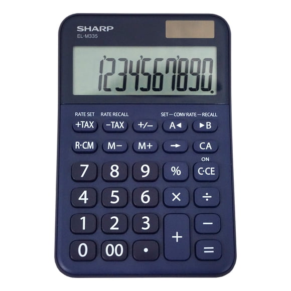 Calculadora de escritorio Sharp EL-M335 de 10 dígitos con conversión de divisas