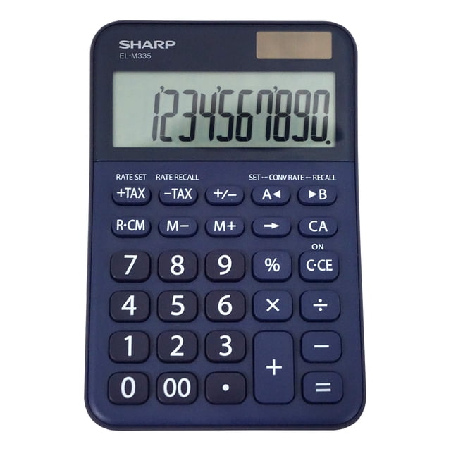 Calculadora de escritorio Sharp EL-M335 de 10 dígitos con conversión de divisas