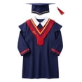thumbnail image 2 of WENXIAOO Unisex Graduation Cap and Gown Graduation Ceremony Outfit Various Styles Navy Cap and Gown Outfit for Boys Girls Formal Academic Robe Outfit 15-16 Years, 2 of 6