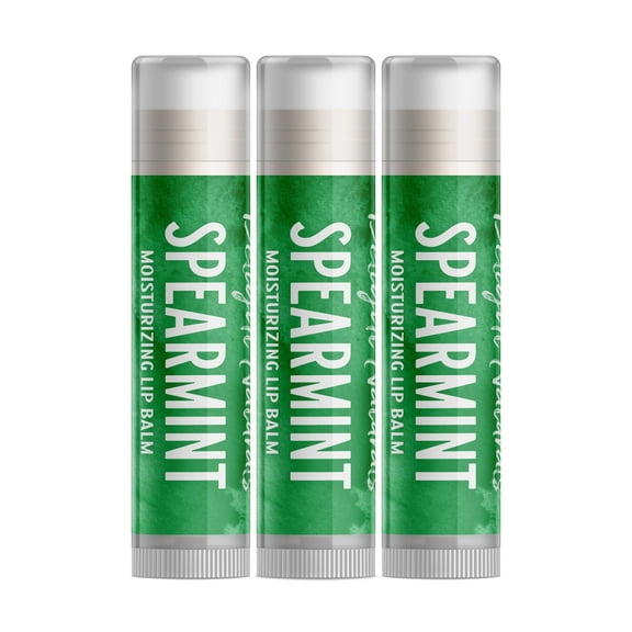 Delight Naturals Spearmint Lip Balm - 3 Pack