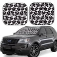 thumbnail image 1 of Balery Panda Parasol para parabrisas de coche de 2 piezas | Parasol plegable para parabrisas delantero de coche para la mayoría de sedanes-Medium, 1 of 6