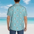 thumbnail image 6 of Balery Cute Poodle Dog Print Men's Hawaiian Shirts Short Sleeve Beach Shirt Relaxed Fit Vacation Button Down Shirts-XX-Large, 6 of 9