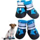 thumbnail image 1 of Botas para perros, 4 pares de zapatos impermeables para perros con correas reflectantes antideslizantes, botas protectoras para cachorros, perros pequeños y medianos (S, azul), 1 of 5