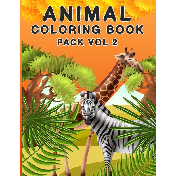 Download Animal Coloring Book Pack Vol 2 Creative Easy Animal Coloring Book Pack Vol 2 For Boys And Girls With Page Size 8 5 X 11 Single Sided Paperback Walmart Com Walmart Com