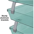 thumbnail image 5 of Acrimet Plastic 3-Tier Letter Size File Organizer, Clear Green, 5 of 9