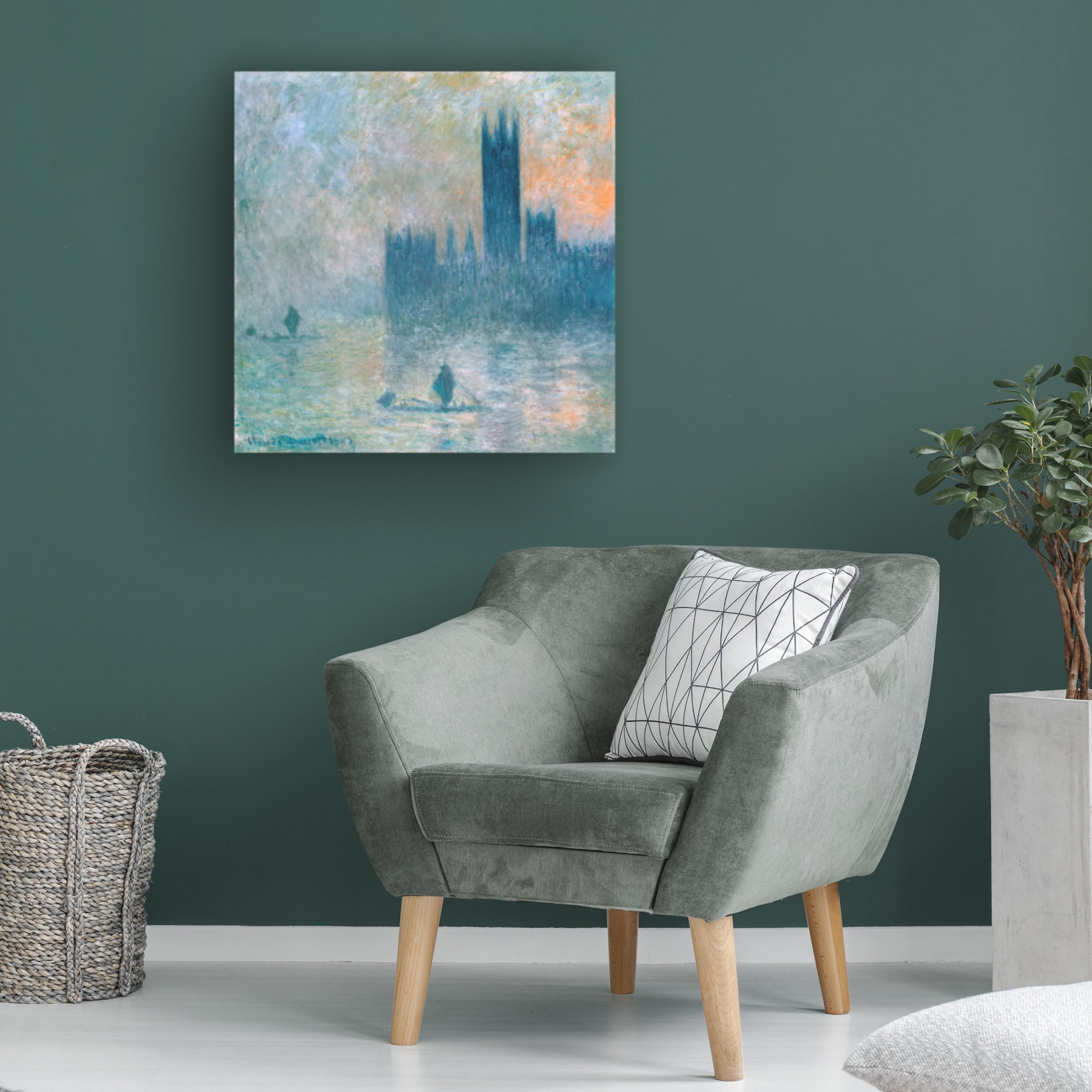 Trademark Fine Art Pictufy The Houses of Parliament Canvas Wall Art