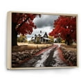 thumbnail image 2 of Designart "Red Farmhouse Rustic gracefulness III" Farm Floater Framed Canvas Art Print, 2 of 7