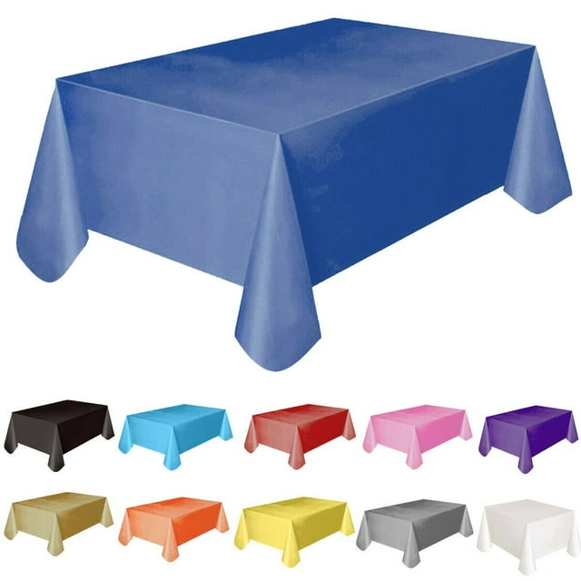 Fashion Plastic Rectangle Table Cover Cloth Wipe Clean Party Oblong Tablecloth Covers Table covers Birthday
