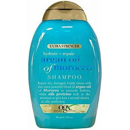 OGX Hydrate & Repair Extra Strength Argan Oil Morocco Shampoo, 13oz, 2-Pack