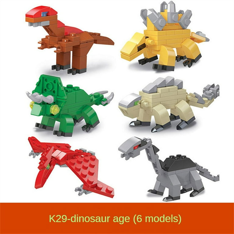 Mini Model Dinosaur Twisted Funny Egg Building Blocks Compatible With Lego Boy Technology Anime City Children Toy Gift