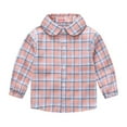 thumbnail image 3 of Esaierr Boys Girls Cotton Shirt Tops for 1-6 Years Kids Baby,Spring Fall Button Shirt,Long Sleeve Plaid Shirt, 3 of 9
