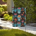thumbnail image 2 of ZNDUO Skull of Death Art Pattern Halloween Garden Flag, Small Yard Lawn Flag for Outdoor House Decor Holiday Home Decorations, 28"x40", 2 of 8
