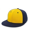 thumbnail image 4 of OC Sports TGS1930X Proflex Bamboo Charcoal Flat Visor Cap - Gold Navy, 4 of 8