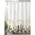 thumbnail image 2 of Fsddascl Cream Flowers Shower Curtain Set - 54" x 78" Washable Bathtub Curtain with 12 Hooks, Country Pastoral Spring Floral Herbs Waterproof Fabric Stall Shower Curtains for Bathroom/Bathtub Décor, 2 of 6
