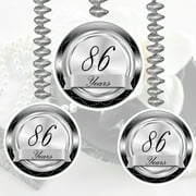 86 YEARS CLASSY BLACK DANGLER (3 COUNT) by Partypro