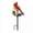 E003- Style C, variant on Yard Art Outdoor and Garden, Outdoor Yard Decorations, Garden Sculptures and Decor, Garden Decor for Outside, 14X8 Inch Flat Cardinal Red Bird Metal Ground Stake for Outdoor,
