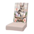 thumbnail image 2 of shyuyusa Easter Rabbit Motif Elastic Chair Slipcover Full Coverage Protector for Home Dining Seats and Festival Ornament, 2 of 6