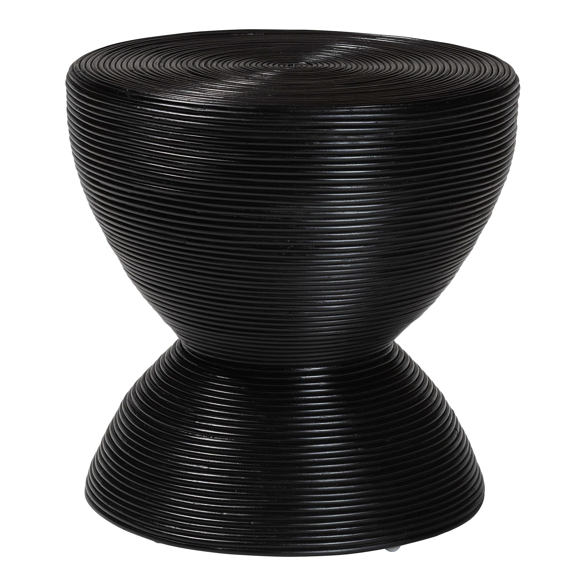 bali & pari Tokyo Boho Side Table, 22"W, Black