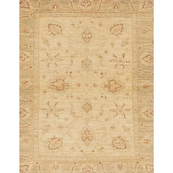 Ahgly Company Indoor Rectangle Abstract Orange Oriental Area Rugs, 8' x 12'