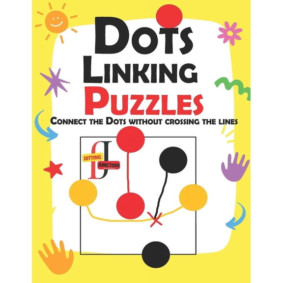 Dots Linking Puzzles: Connecting dots of the same color without crossing lines. a delightful and educational game that p, (Paperback)