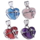 thumbnail image 5 of 4pcs Color Mezclado Amor cineraria cineraria cineraria Colgante Memorial Abrible Cierre Locket Caja, 5 of 9