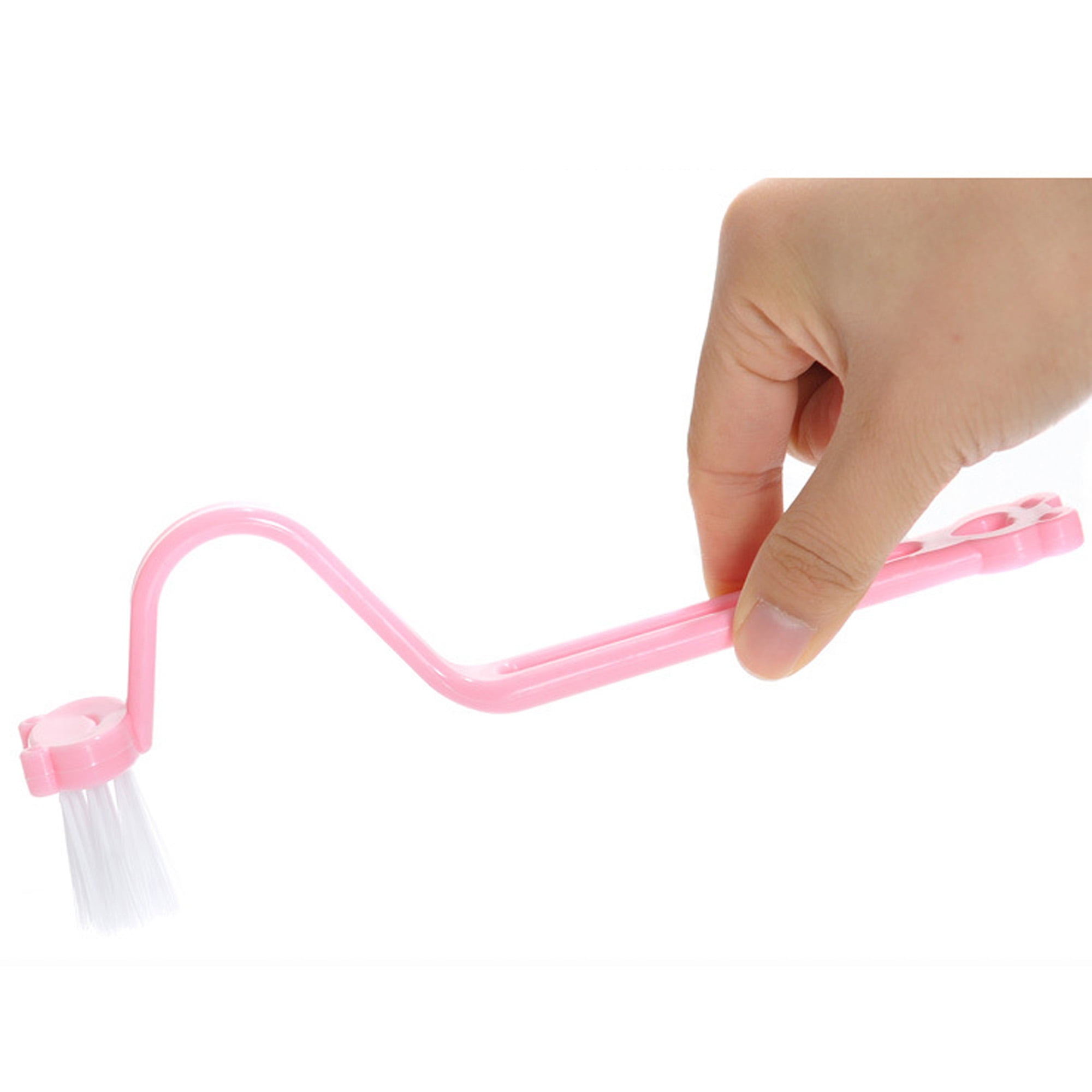 LisenraIn Small Toilet Cleaning Brush Corner Rim Cleaner S Bent Bowl