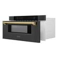 thumbnail image 3 of ZLINE Autograph Edition 24" 3rd Rack Top Control Built-In Tall Tub Dishwasher in White Matte with Gold Handle, 51dBa (DWVZ-WM-24-G), 3 of 5