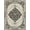 Grey Black Ivory, Pattern 1, variant on ODIKA 8'x10' Washable Area Rug Farmhouse Distressed Grey Vintage Scroll Border Stripe Greyrugs Flowing for Dining Room, Large Office, Lounge, Non-Slip Chair-Friendly Mat