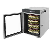 12 Trays Electric Dehydrator Food Drying Machine Stainless Steel Fruit Jerky Dryer 1000W 110V