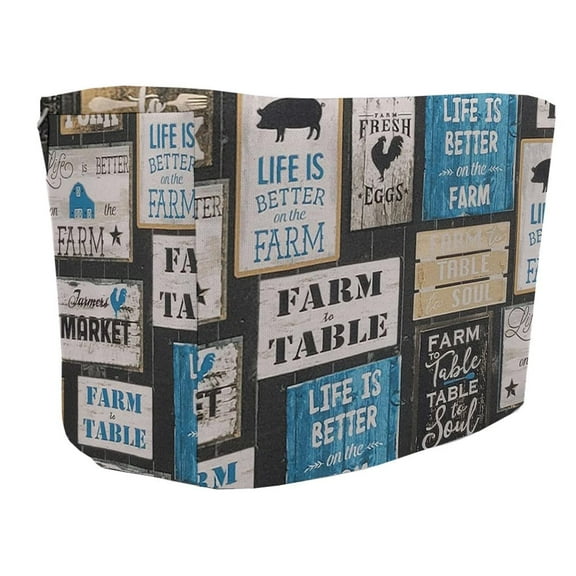Farm To Table Toaster Cover by Penny's Needful Things (2 Slice, Blue)