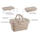thumbnail image 4 of Picnic Basket For 2,Multi-Function Lid 15L& Food Tray Table,Folding Picnic Basket With Phone Slot And Cup Slot For Picnic Or Beach , Camping, Hiking, FishingTeissuly Clearance (Coffee, ) Teissuly WER202308291809, 4 of 7