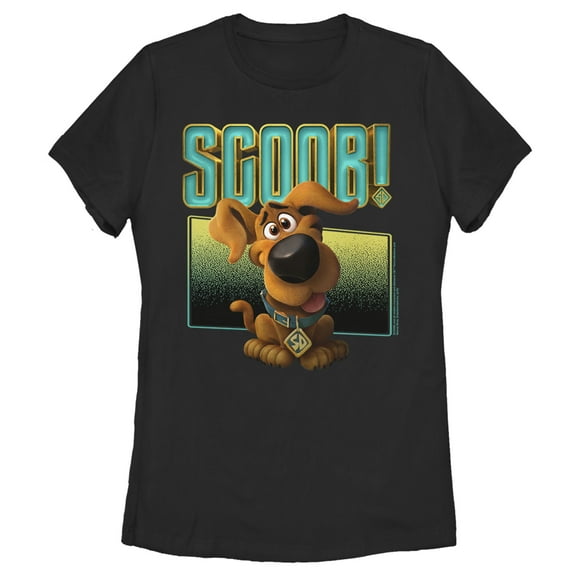 Women's Scooby Doo Puppy Frame Graphic Tee Black Medium