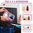 thumbnail image 3 of Neceser AURUZA de PVC transparente aprobado por la TSA, paquete de 4, 3 of 7