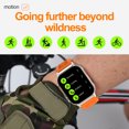 thumbnail image 3 of Nkmbld HD Rugged Smart Sports Watch Bracelet Advanced Bluetooth Calling and Extra Long Battery Life Customised Dials with Multiple Patterns, Orange, 3 of 7