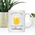 thumbnail image 2 of Koyal Wholesale Funny Food Pun 11oz. Ceramic Coffee Tea Mug, Beer, 2 of 5