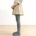 thumbnail image 6 of Bovxnpu Girls Leggings Kids Girls Knit Cotton Bow Tights Dance Leggings Bottoms, 6 of 8