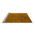 thumbnail image 2 of Ahgly Company Machine Washable Indoor Square Abstract Yellow Modern Area Rugs, 8' Square, 2 of 4