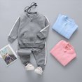 thumbnail image 4 of HCNTES Baby Boy Winter Clothes Toddler Boy Fall Clothes 2T 3T 4T 5T Outfits Winter Long Sleeve Knitted Cotton Tops Pants Sets Contrast Color, 4 of 5